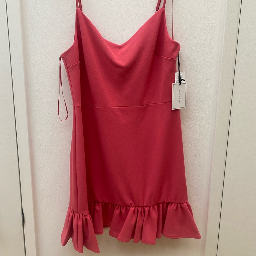 1.STATE Spaguetti Strap Ruffle Mini Dress